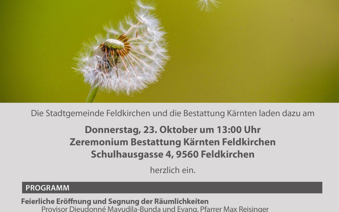 Eröffnung Zeremonium Feldkirchen 10/25